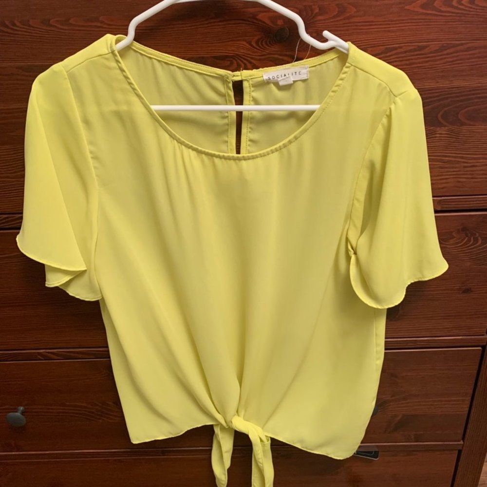 Yellow Tied Top
